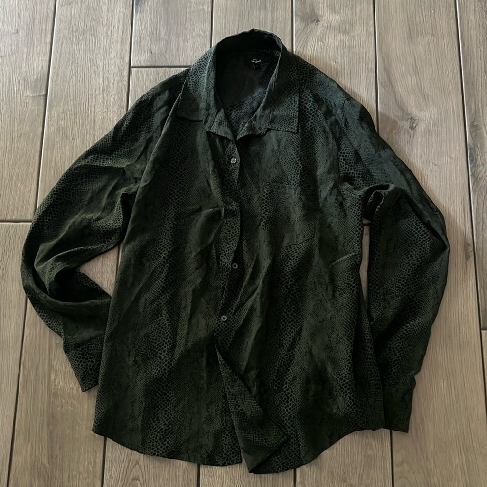 Rails Kate Green Python Button Down - image 1